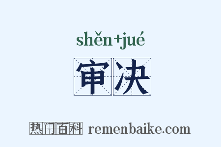 审决是什么意思的图片